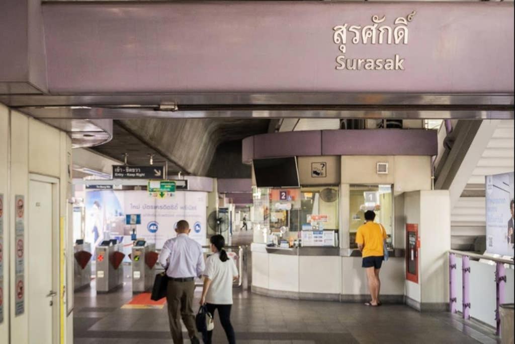 방콕 P2 Silom Large 2Beds Full Kitchen Wifi 4-6Pax 아파트 외부 사진